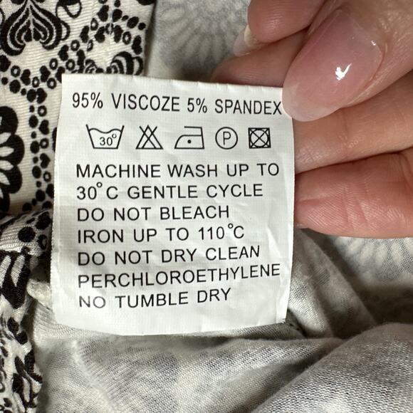 LMC Y2K Halter Mini Dress Brown White Print Tie Back Fairycore S Retro Indie - Picture 9 of 10